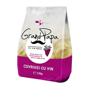 Covrigei sarati cu vin rosu Grand Papa, 230 g