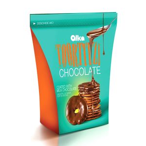 Toortitzi glazurati cu ciocolata cu lapte, 80 g