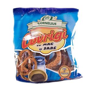 Covrigi cu mac si sare Cornelius, 100 g