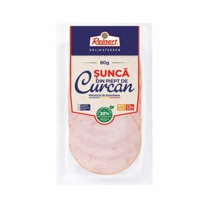 Sunca din piept de curcan Reinert, 80 g