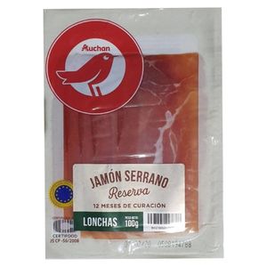 Jambon feliat Serrano Auchan, 100 g