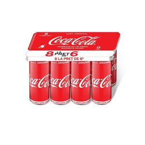 Bautura carbogazoasa Coca-Cola, 8 x 0.33 l