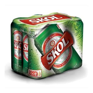 Bere blonda Skol, 6 x 0.5 l