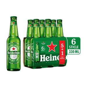 Bere blonda Heineken, 6 x 0.33 l