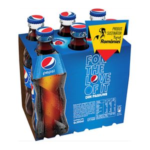 Bautura carbogazoasa Pepsi, 6 x 0.3 l