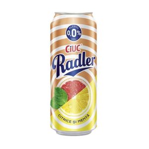 Bere blonda fara alcool cu citrice Ciuc Radler, 0.5 l