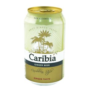 Bere blonda fara alcool cu ghimbir Caribia, 0.33 l