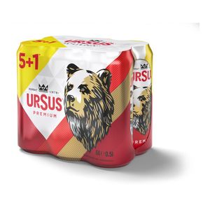 Bere Ursus Premium, 6 x 0.5 l