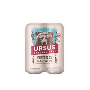 Bere blonda nepasteurizata Ursus Retro, 4 x 0.5 l