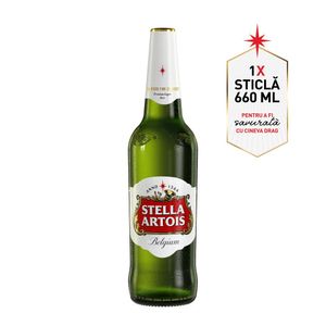 Bere blonda Stella Artois, 0.66 l