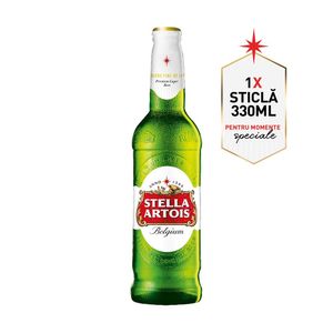 Bere blonda Stella Artois, 0.33 l