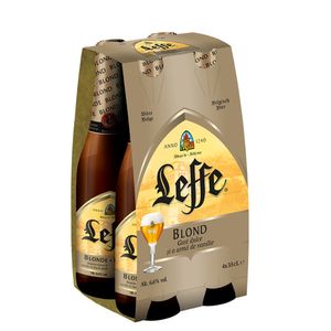 Bere blonda Leffe, 4x0.33 l