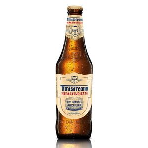 Bere blonda nepasteurizata Timisoreana, 0.33 l