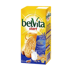 Biscuiti cu 4 cereale si lapte Belvita, 300 g