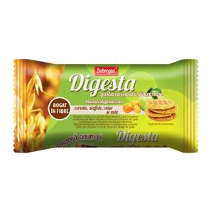 Biscuiti cu cereale, stafide, caise si mar Digesta, 82 g