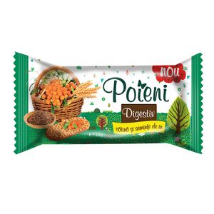 Biscuiti digestivi cu catina si seminte de in Poieni, 44 g