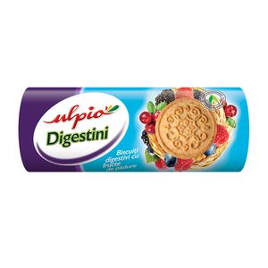 Biscuiti digestivi cu fructe de padure Ulpio, 172 g
