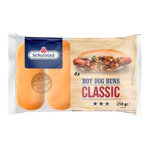 Chifla Schulstad pentru hot dog, 4 x 62.5 g