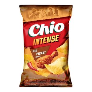 Chipsuri cu pui picant Chio Intense, 125 g