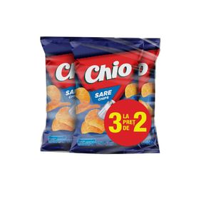 Pachet promo 3x Chipsuri cu sare Chio, 140 g