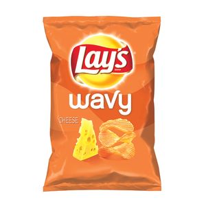 Chipsuri cu cascaval Lay's Wavy, 130 g