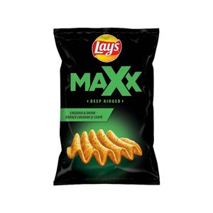 Chipsuri cu ceapa si branza cheddar Lay's Maxx, 130 g