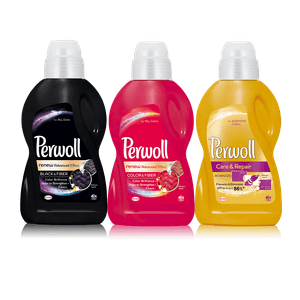 Set detergent lichid Perwoll Black + Color + Repair, 900 ml