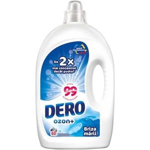 Detergent lichid de rufe Dero Ozon+ automat briza marii, 3 l, 60 de spalari