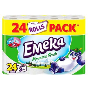 Hartie igienica Emeka Mountain Fresh 24 role, 3 straturi