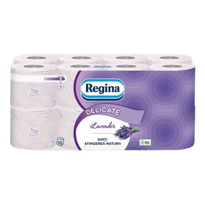 Hartie igienica Regina Lavender Delicate 16 role, 3 straturi