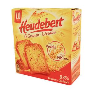 Felii de paine prajita din 6 tipuri de cereale Heudebert Lu, 300 g