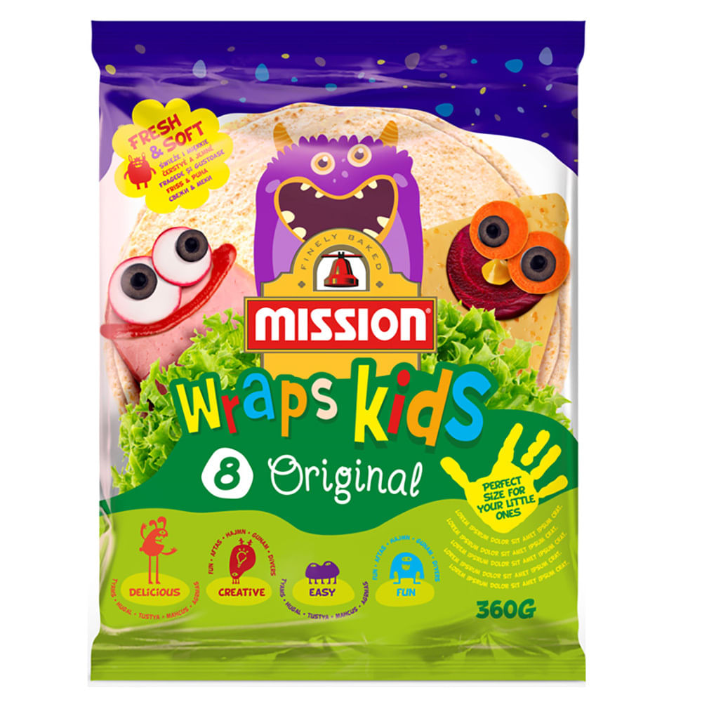 Gruma | Lipii Originale Pentru Copii Gruma Mission Wraps, 360 G Auchan ...