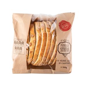 Painea lui Stefan alba feliata Panifcom, 500 g