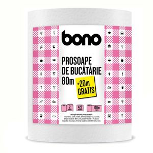 Prosoape de hartie Bono, 80 m + 20 m extra