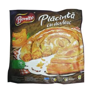 Placinta rulata cu dovleac Bonito, 800 g