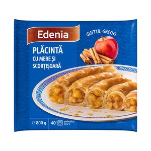 Placinta cu mere si scortisoara Edenia, 800 g