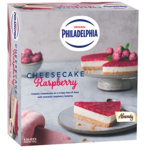 Cheesecake cu zmeura Philadelphia, 400 g