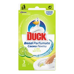 Benzi parfumate pentru toaleta cu parfum de citrice Duck, 27 g