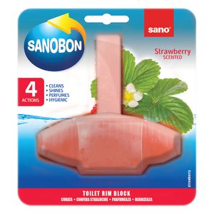 Odorizant pentru toaleta cu parfum de capsuni Sano, 4 in 1