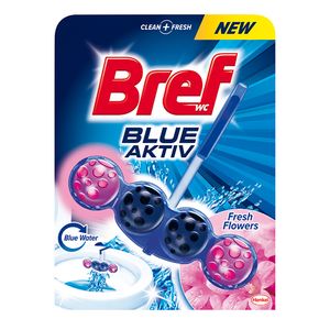 Odorizant pentru toaleta Bref Blue Fresh Flowers, 50 g