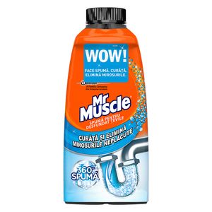 Spuma pentru desfundarea tevilor de scurgere Mr Muscle, 500 ml