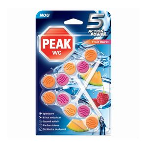 Odorizant wc Peak 5 Action Power Fruit Brust, 2 x 50 g