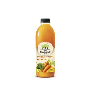 Suc natural de portocale, morcovi si struguri Chris Family, 1 l