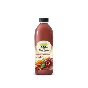 Suc natural de mere, rodii si morcovi Chris Family, 1 l