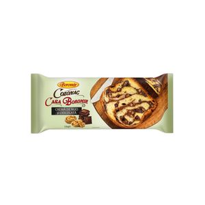 Cozonac Casa Boromir cu crema de nuci si ciocolata, 550 g