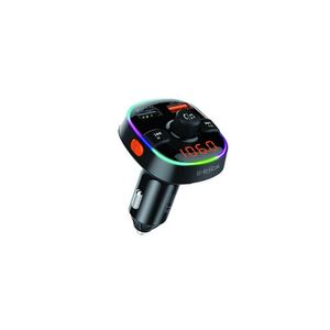 Modulator FM E-BODA BT 100, port USB QC3.0 si lumina ambientala