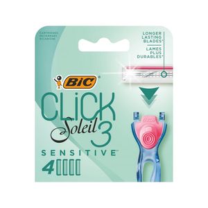 4 rezerve pentru aparatul de ras BIC Soleil Clic Sensitive B2 cu 3 lame