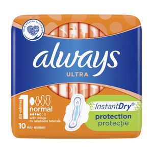 Absorbante Always Ultra Normal, 10 bucati