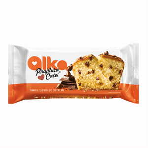 Prajitura casei Alka vanilie si fulgi de ciocolata 300 g