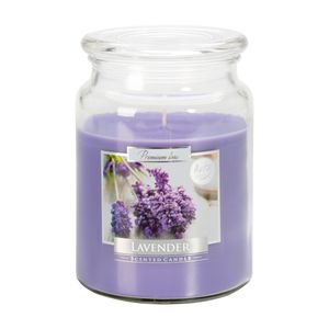 Lumanare parfumata in pahar cu capac de sticla, aroma de Lavender, 100 h